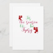 Es ist die Zeit für einen beschwipsten Weihnachten (Vorne/Hinten)