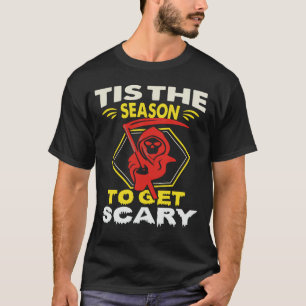 Es ist die Zeit, Gruseliger Sensenmann Halloween T-Shirt