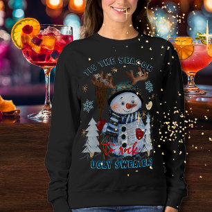 Es ist die Zeit, hässliche Weihnachtspullover zu r Sweatshirt