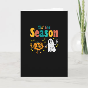 Es ist die Zeit Kürbisblatt-Latte Herbst-Softball Karte