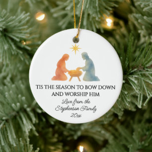 ES IST DIE ZEIT Modern Family Foto Weihnachten Keramik Ornament