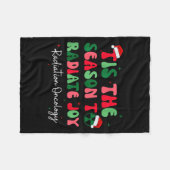 Es ist die Zeit, um Freude auszustrahlen Strahlent Fleecedecke (Vorderseite (Horizontal))