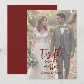 Es ist die Zeit, um Weihnachten Hochzeit zu heirat Einladung