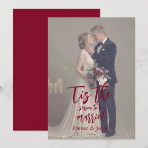 Es ist die Zeit, um Weihnachten Hochzeit zu heirat Einladung