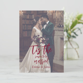 Es ist die Zeit, um Weihnachten zu heiraten Einladung