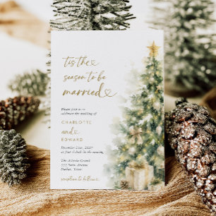Es ist die Zeit, um Weihnachten zu heiraten Einladung