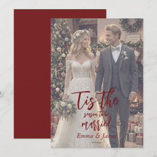 Es ist die Zeit, Weihnachten Hochzeit zu heiraten Einladung