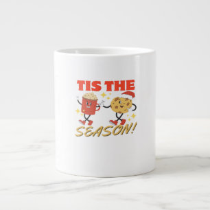 Es ist die Zeit Weihnachten Retro Charaktere Jumbo-Tasse