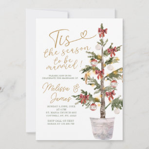 Es ist die Zeit, Weihnachten zu heiraten Einladung