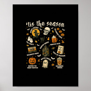 Es ist die Zeit Weihnachtsmann Hut Retro Vintage  Poster