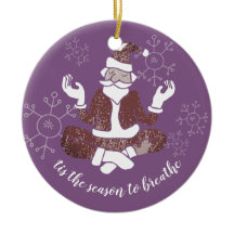 Es ist die Zeit, Yoga-Atem Santa zu personalisiere