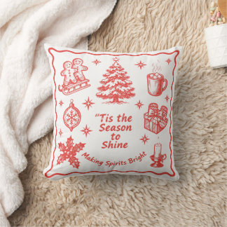 Es ist die Zeit zu glänzen Weihnachten Kissen