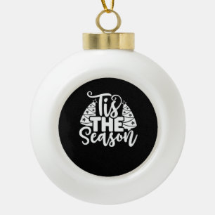 Es ist die Zeit zu vorsichtig zu sein - Retro Vint Keramik Kugel-Ornament