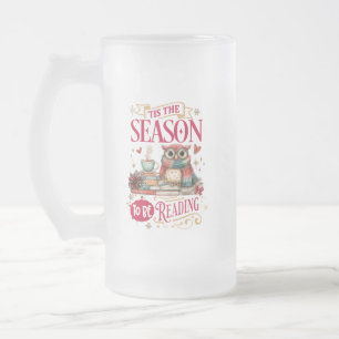 Es ist die Zeit zum Lesen  Mattglas Bierglas