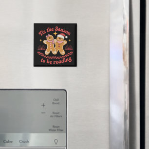 Es ist die Zeit zum Lesen von Weihnachts-Schulbüch Magnet