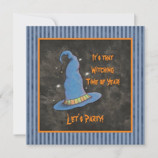 Es ist diese Hexenzeit JahresHalloween Hexe Einladung (Vorderseite)