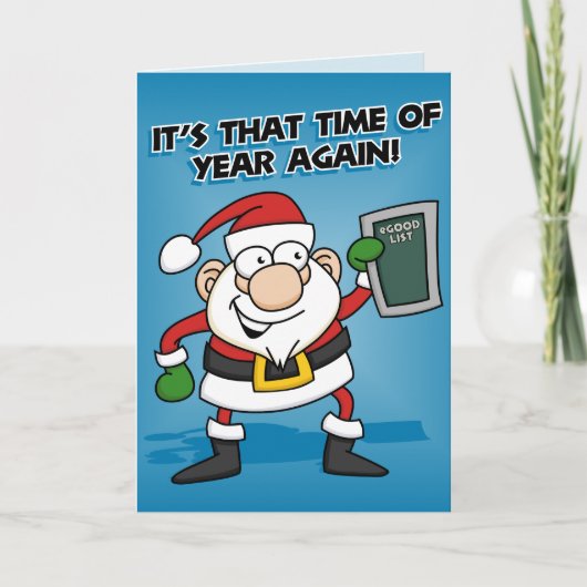 Es ist diese Jahreszeit wieder Feiertagskarte (Vorderseite)