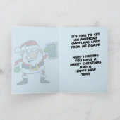 Es ist diese Jahreszeit wieder Feiertagskarte (Innenseite)