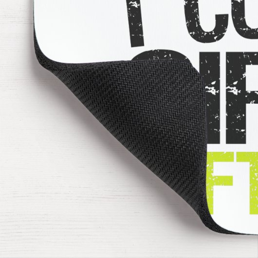 Es ist dir egal, dass ich Girls Softball Funny tra Mousepad (Ecke)