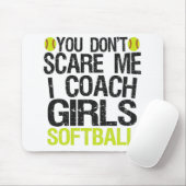 Es ist dir egal, dass ich Girls Softball Funny tra Mousepad (Mit Mouse)