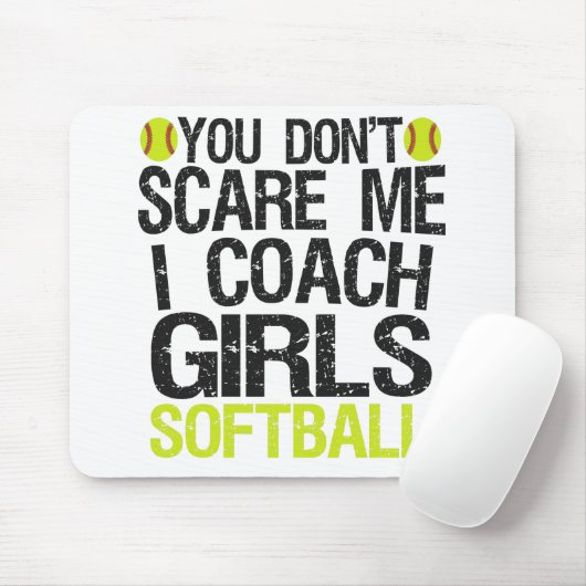 Es ist dir egal, dass ich Girls Softball Funny tra Mousepad (Mit Mouse)