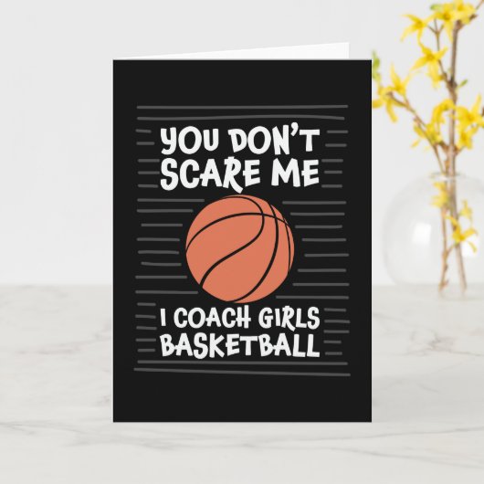 Es ist dir egal, dass ich Mädchen beim Basketballd Karte (Gelbe Blume)