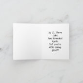 Es ist dir gut gegangen. Alles Gute zum 21. Inneni Karte (Innenseite)