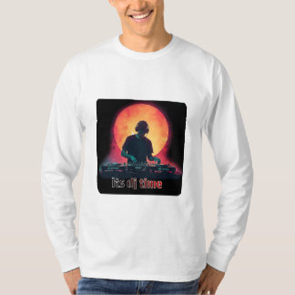 Es ist DJ-Zeit – Neon Night DJ T-Shirt