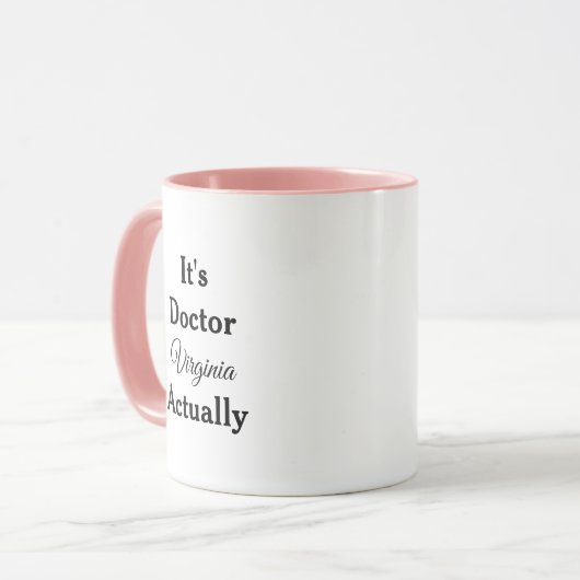 Es ist Doktor - Doktor Abschluss Tasse (Vorderseite Links)