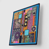 Es ist Drama-Zeit-Wanduhr Quadratische Wanduhr (Winkel)