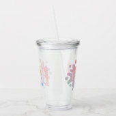 Es ist dünne Zeit Regenbogenschleim Party Acryltrinkbecher (Links)