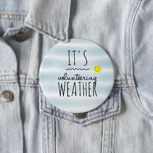 Es ist ehrenamtliches Wetter Button (Beispiel)