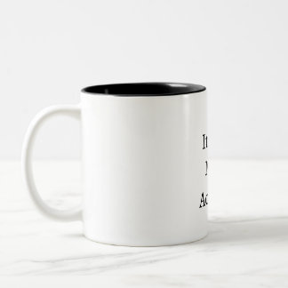 Es ist eigentlich Dr., Doktor Ph.D. Abschluss Tass Zweifarbige Tasse