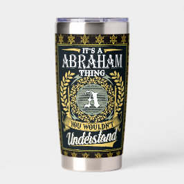 Es ist ein Abrahams-Ding, das man nicht verstehen  Thermobecher