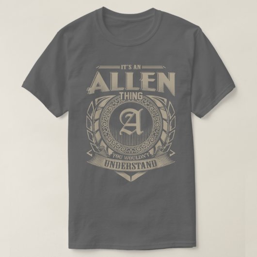 Es ist ein ALLEN Ding, das man nicht von Name Vin T-Shirt (Design vorne)