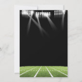 Es ist ein amerikanischer Mädchenfußball mit Bow-B Einladung (Rückseite)