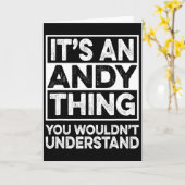 Es ist ein Andy-Ding, das du nicht verstehen würde Karte (Gelbe Blume)