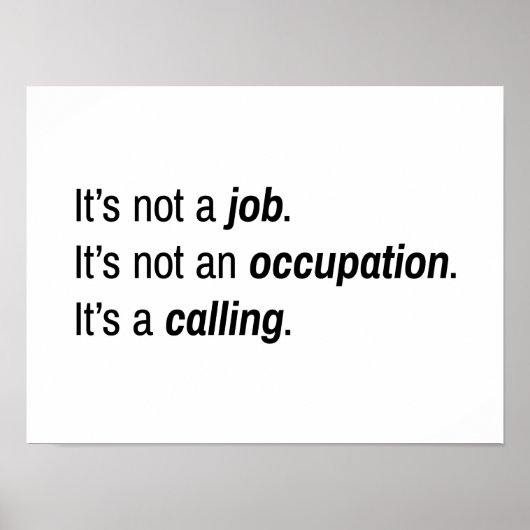 Es ist ein anrufendes Plakat (Vorne)