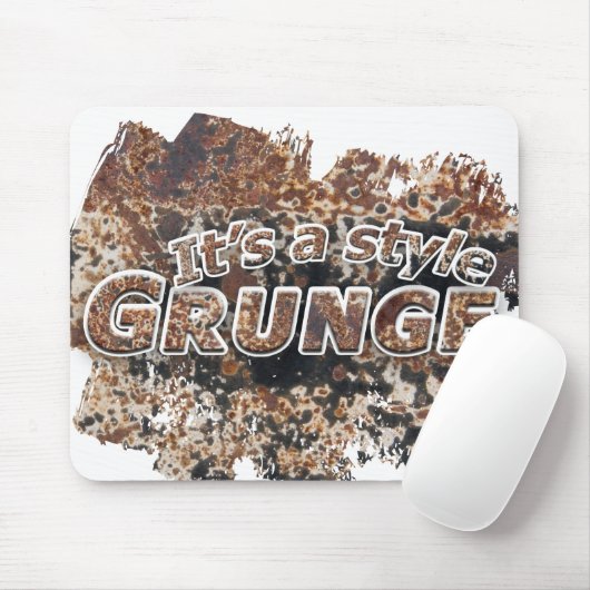 Es ist ein Art SCHMUTZ rostige Buchstaben Mousepad (Mit Mouse)