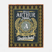 Es ist ein Arthur-Ding, das man nicht verstehen ko Fleecedecke (Vorderseite)