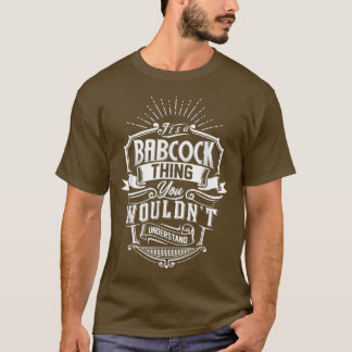 Es ist ein BABCOCK-Ding, das man nicht den Namen v T-Shirt