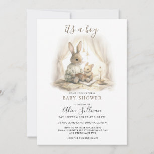 Es ist ein Baby Baby Baby Bunny und Mama Babydusch Einladung