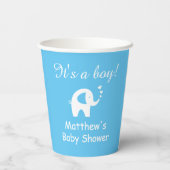 Es ist ein Baby-Baby-Dusche Party Papiertücher Pappbecher (Rückseite)