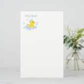 Es ist ein Baby-Baby-Duschkopf Briefpapier (Stehend Vorderseite)