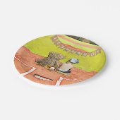 Es ist ein Baby, Baseball-Babydusche Pappteller (Schrägansicht)