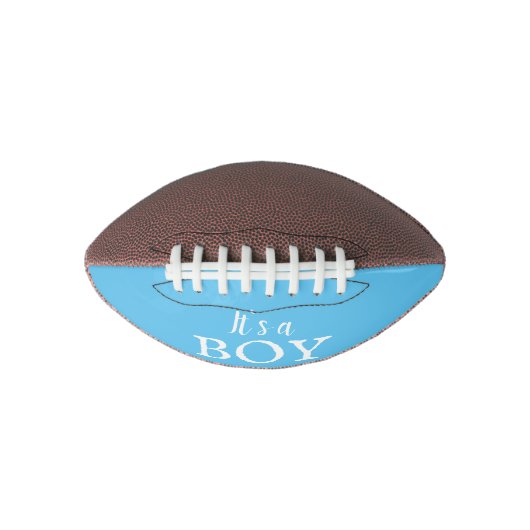 Es ist ein Baby Blue Baby Baby Baby Shower Gender Football (Vorderseite)