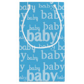 Es ist ein Baby Blue Baby Dusche Party Kleine Geschenktüte (Rückseite)