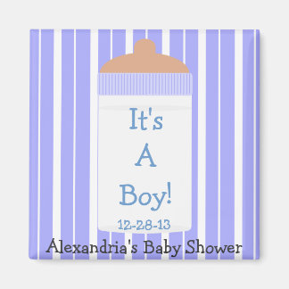 Es ist ein Baby Blue Baby Flasche Baby Dusche Gefa Magnet