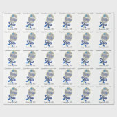 Es ist ein Baby Blue Baby Rattle Geschenkpapier (Flach)