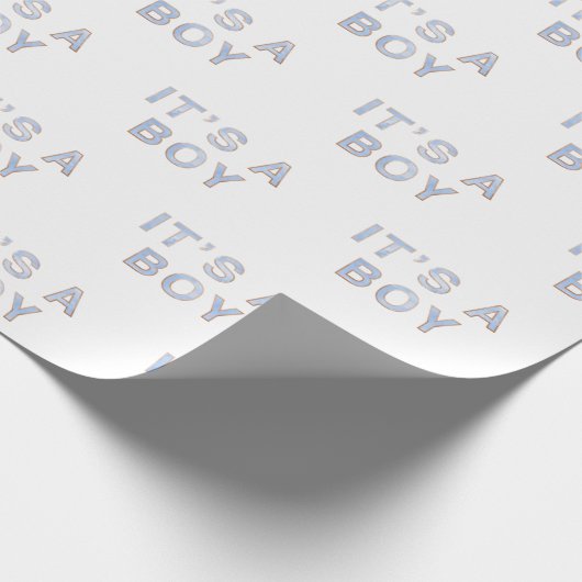 Es ist ein Baby Blue Baby Wrapping Paper Geschenkpapier (Ecke)